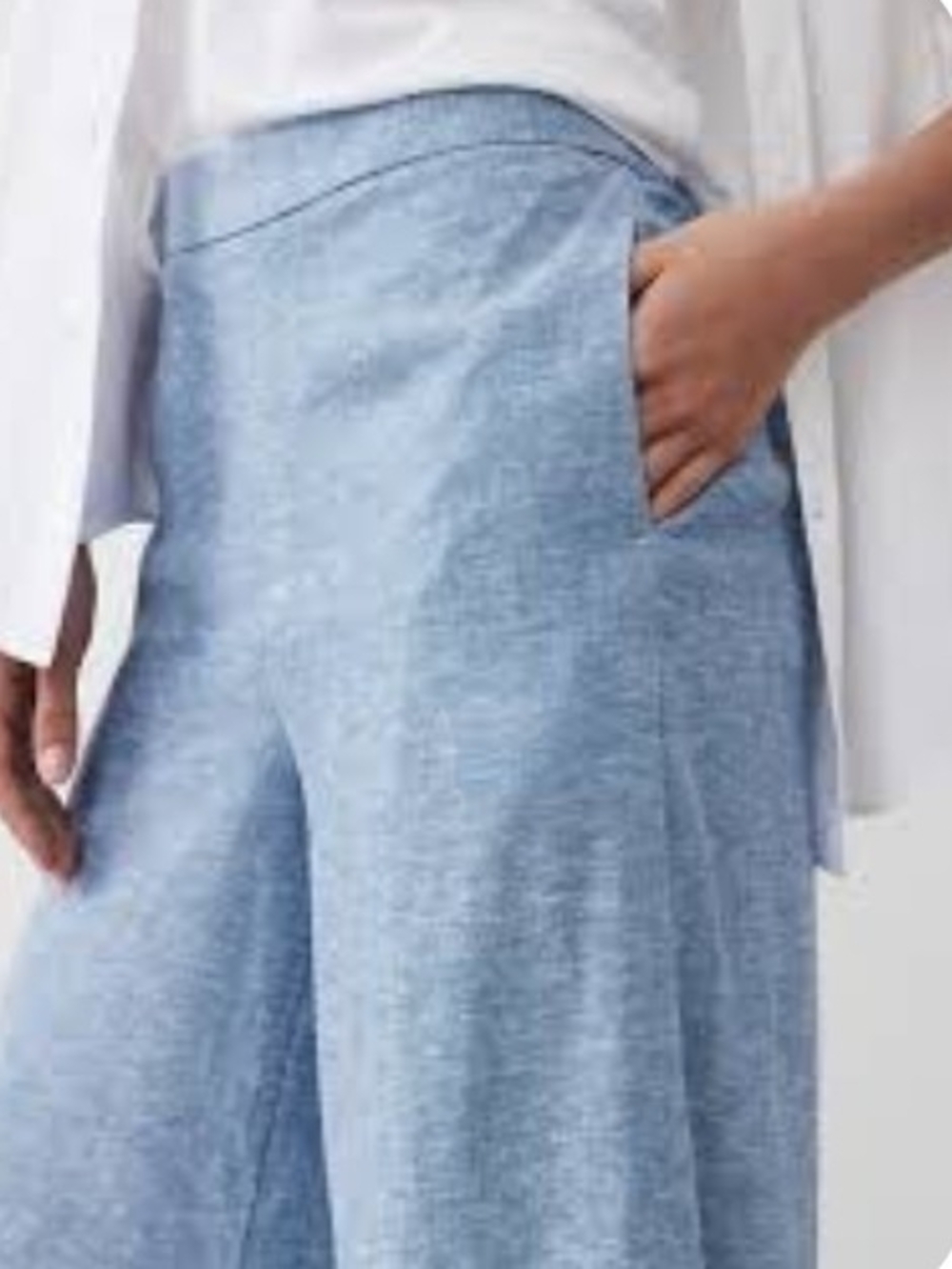 Banana Republic Outlet Wide-Leg Linen-Blend Pants Sz S